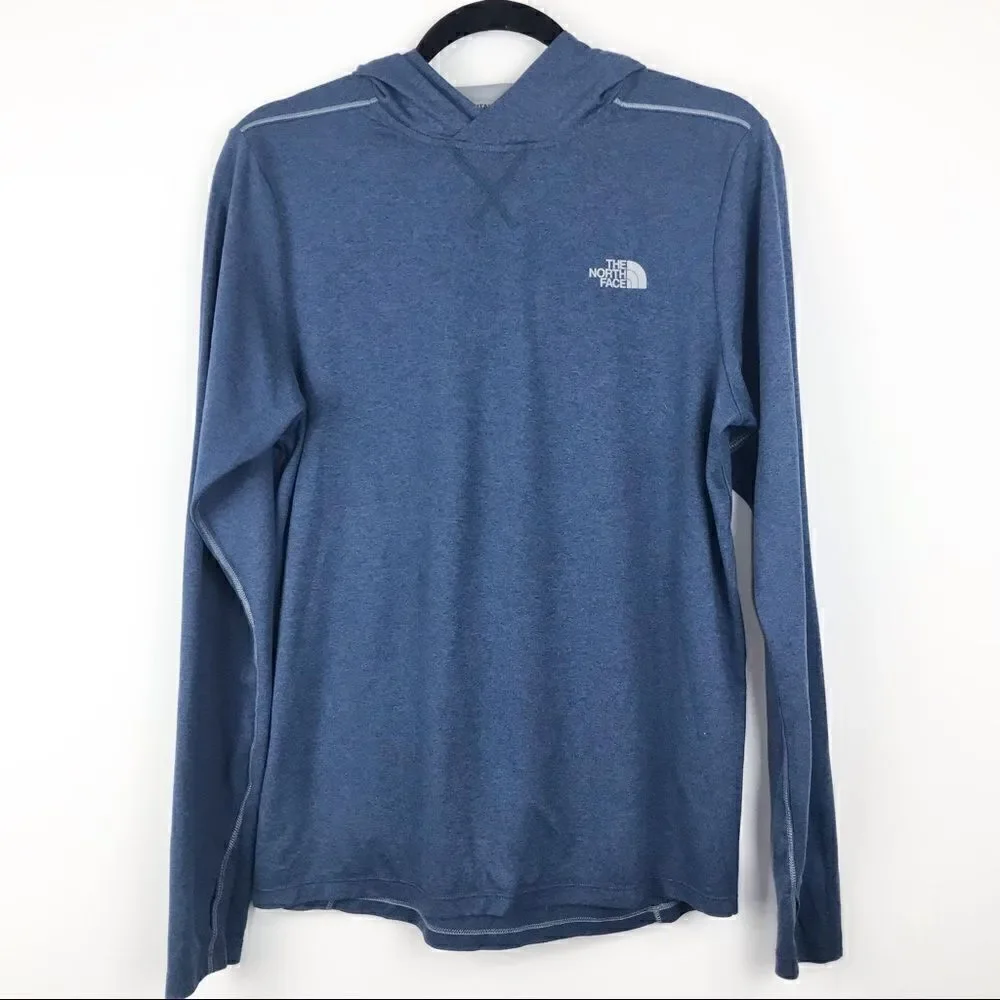 The North Face Blue Long Sleeve FlashDry Layering Hoodie